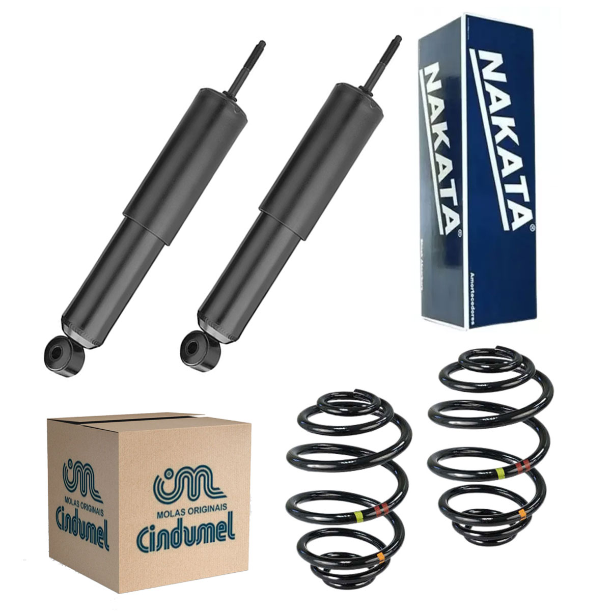Par Amortecedores Traseiros + Mola GNV Kadett 1989 1990