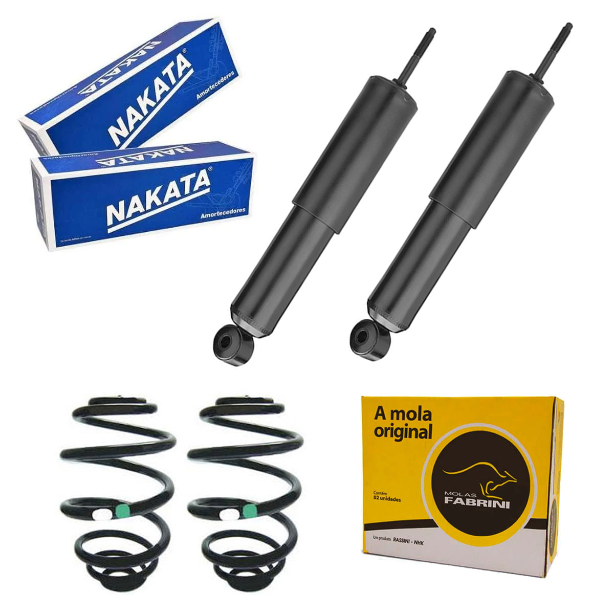 Par Amortecedores Traseiros + Mola Kadett 1989 1990