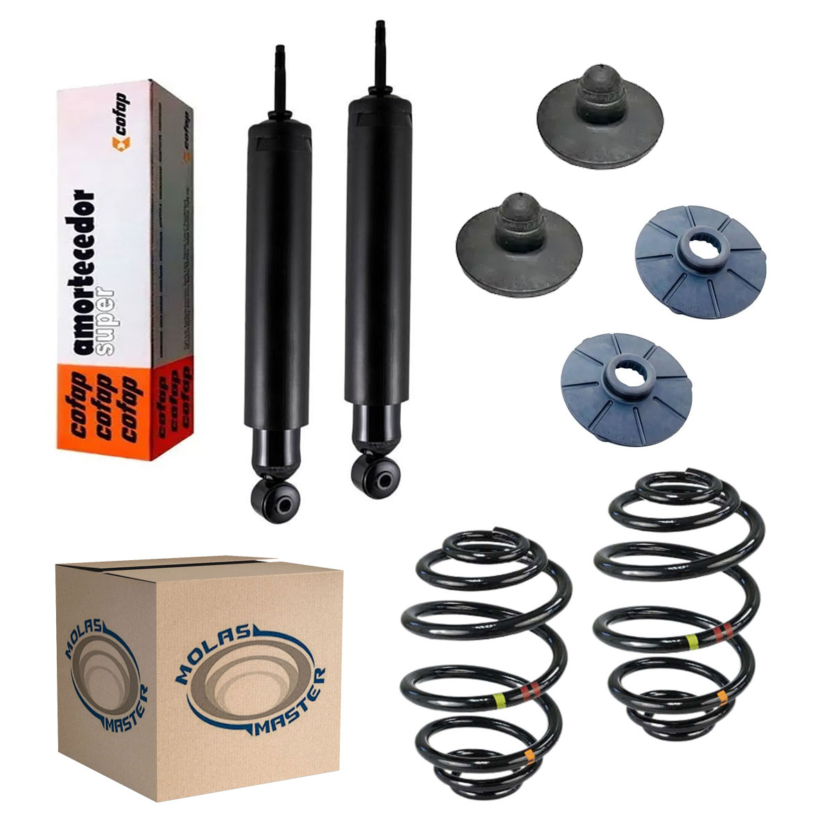 Kit Amortecedor Traseiro Mola GNV Monza 1983 1984 1985 1986