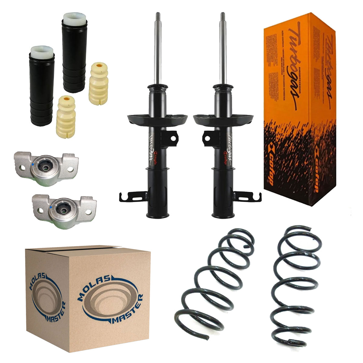 Par Amortecedores Dianteiros + Mola Cruze 2014 2015 2016