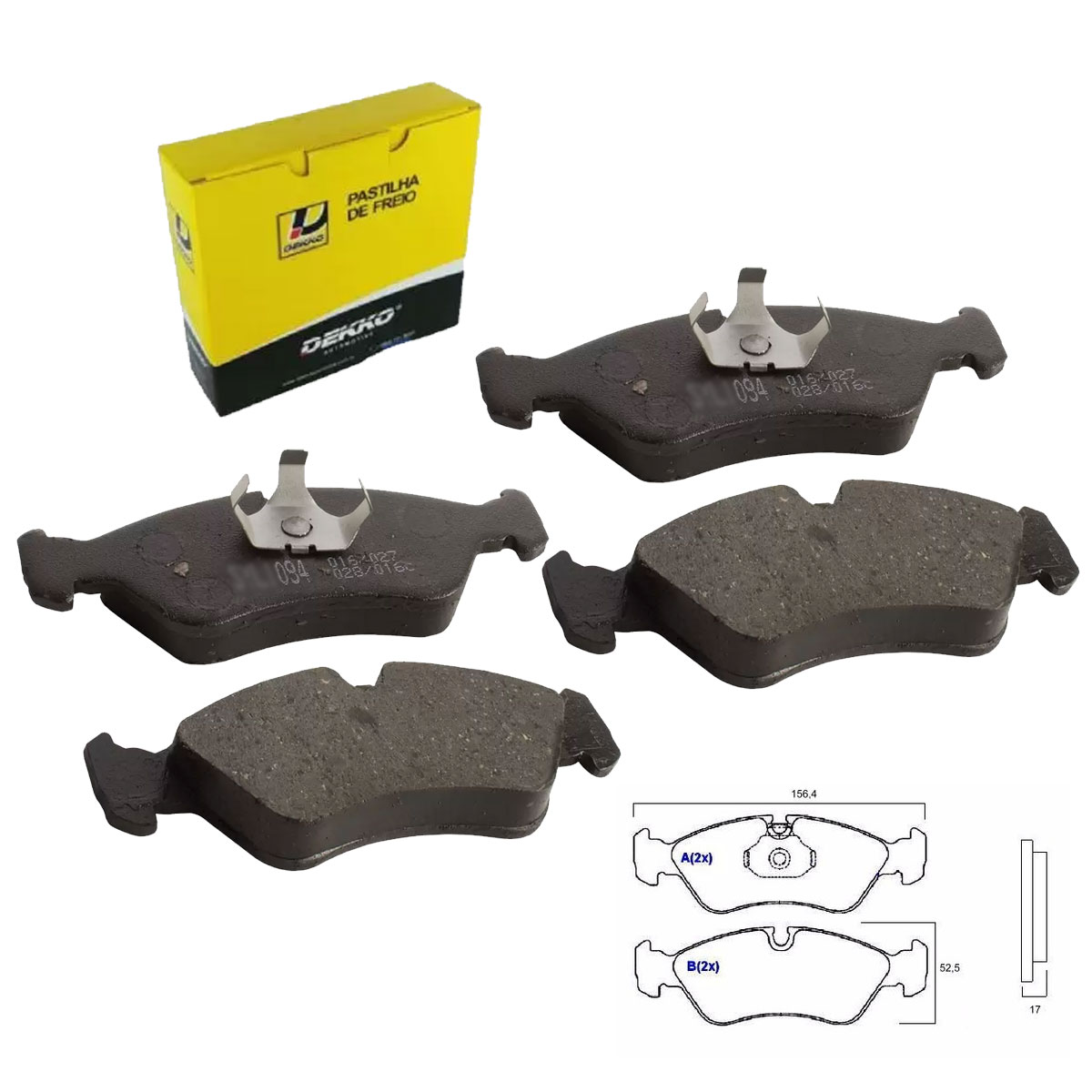 Jogo Pastilha Freio Dianteira Suprema 1993 1994 1995 2.0 2.2