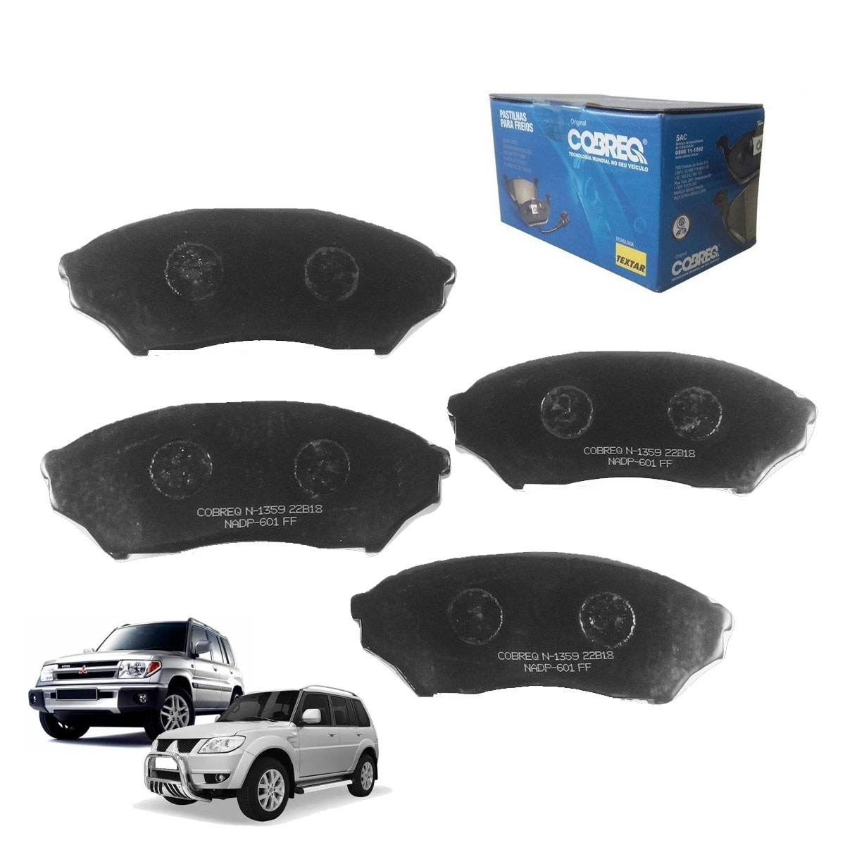 Jogo Pastilha Freio Dianteira Pajero Tr4 2008 2009 2010 2011