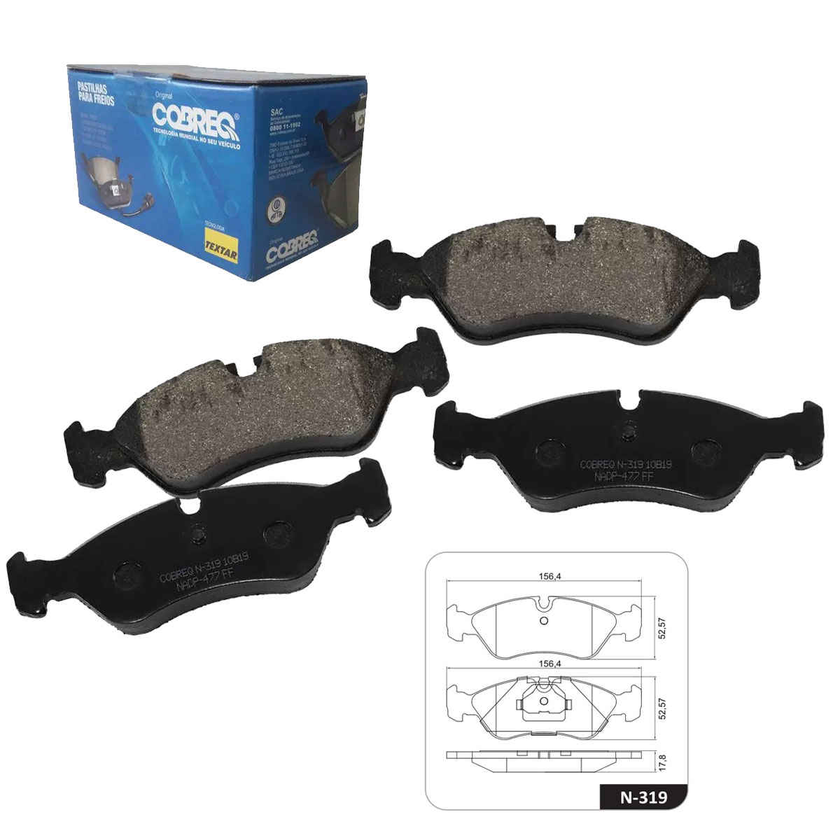 Jogo Pastilha Freio Dianteira Omega 2.0 2.2 1993 1994 1995