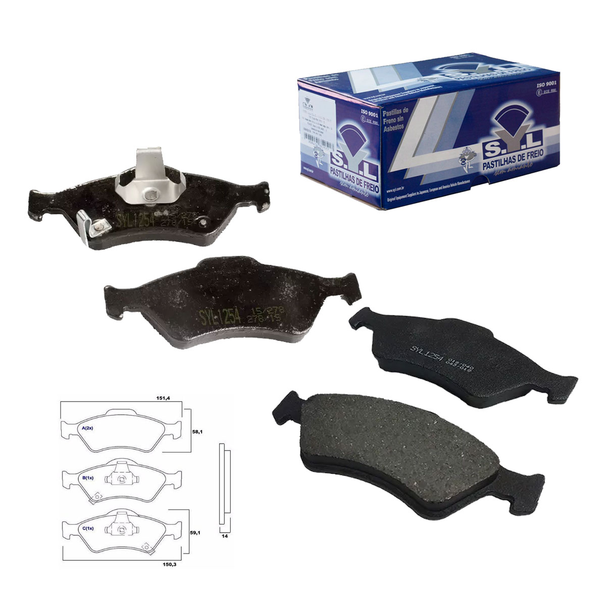 Jogo Pastilha Freio Dianteira Fit 2004 2005 2006 2007 2008