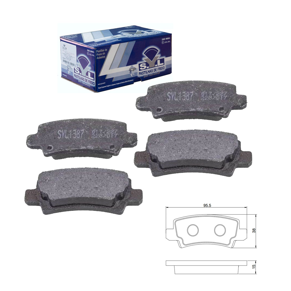 Jogo Pastilha Freio Traseira Fielder 1.8 2004 2005 2006 2007