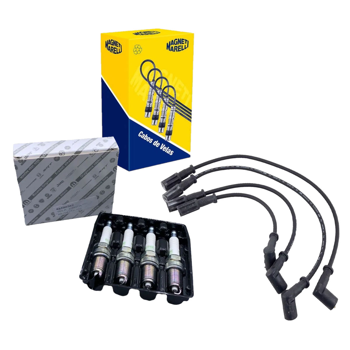 Jogo Cabo + Velas Fiorino 1.3 Fire 8V 2006 2005 2004 2003