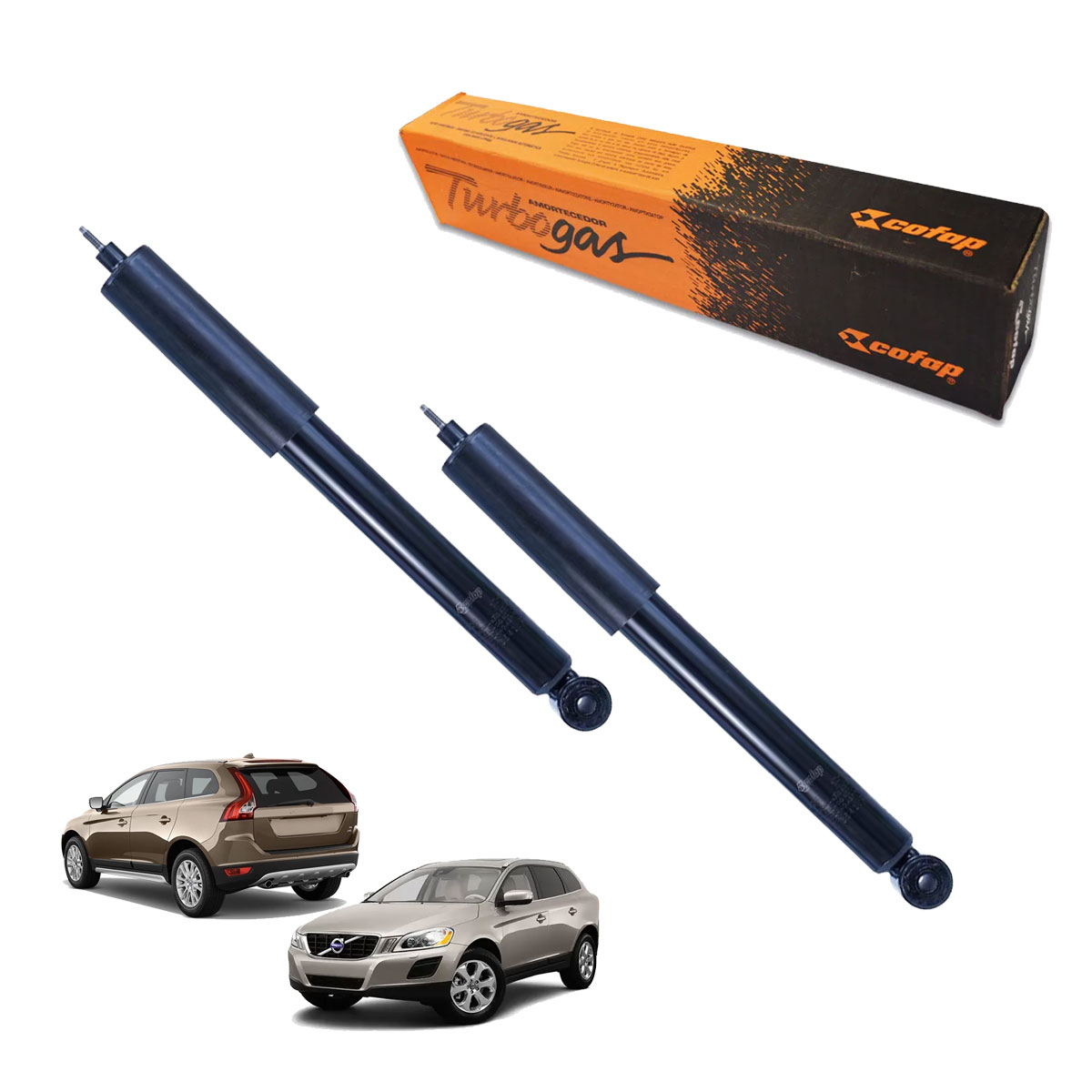 Par Amortecedores Traseiros Volvo Xc60 T5 T6 2011 2012 2013