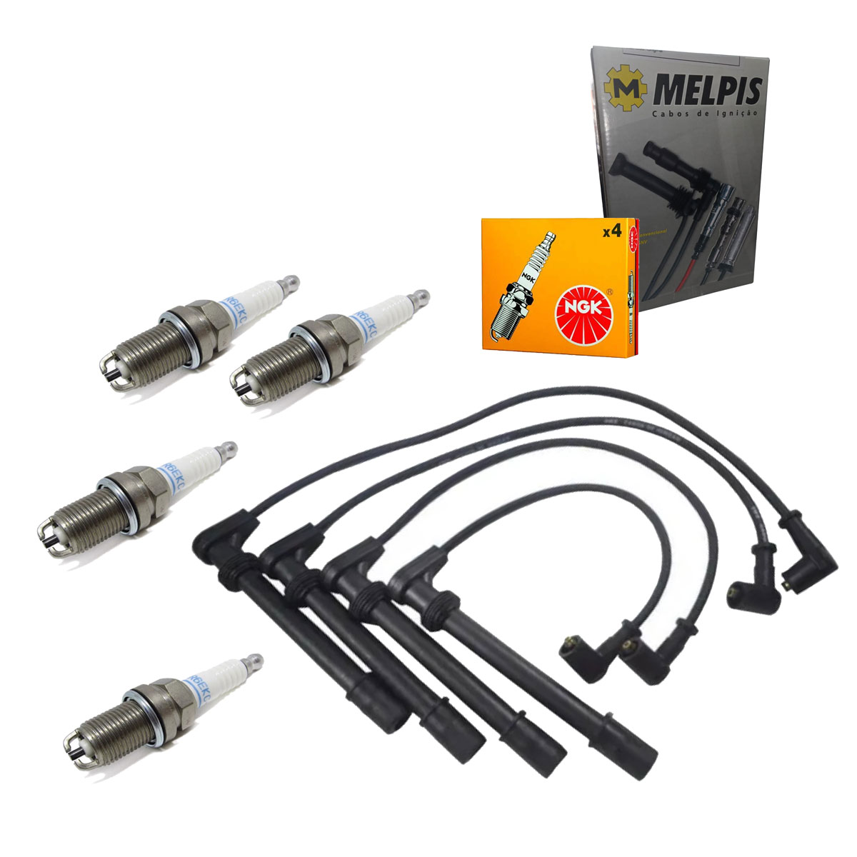 Jogo Cabo + Velas Doblo 1.6 16V 2002 2003 2004 2005 2006