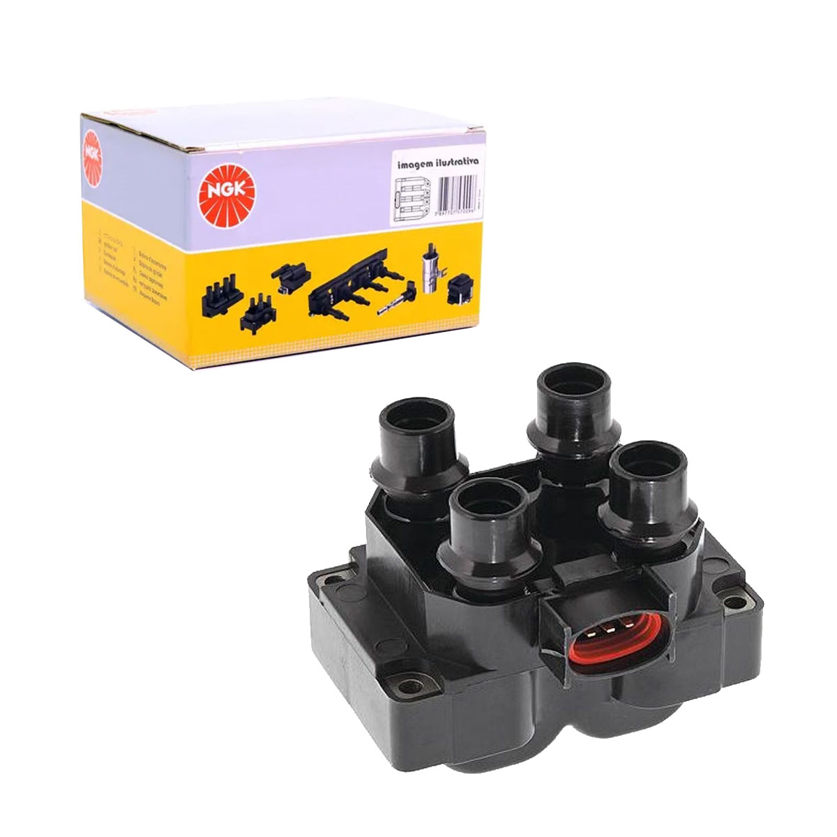 Bobina Ignição Courier 1.3 Endura Gasolina 1997 1998 1999