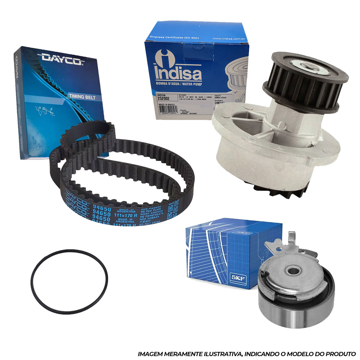 Correia Dentada Tensor Bomba D'Agua Corsa 8V 1.0 1996 a 2003