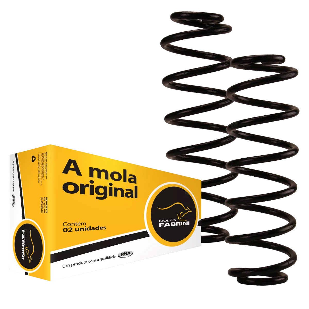 Par Molas Traseiras Originais Fabrini Polo Hatch 2003 a 2015