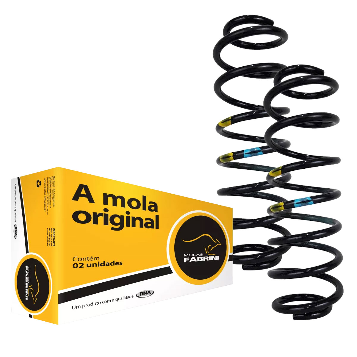 Par Molas Traseiras Reforçadas GNV Polo Sedan 2003 até 2015