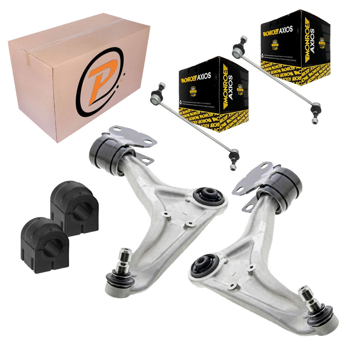 Par de Bandeja Dianteira Bieletas Buchas Fusion 2013 a 2019