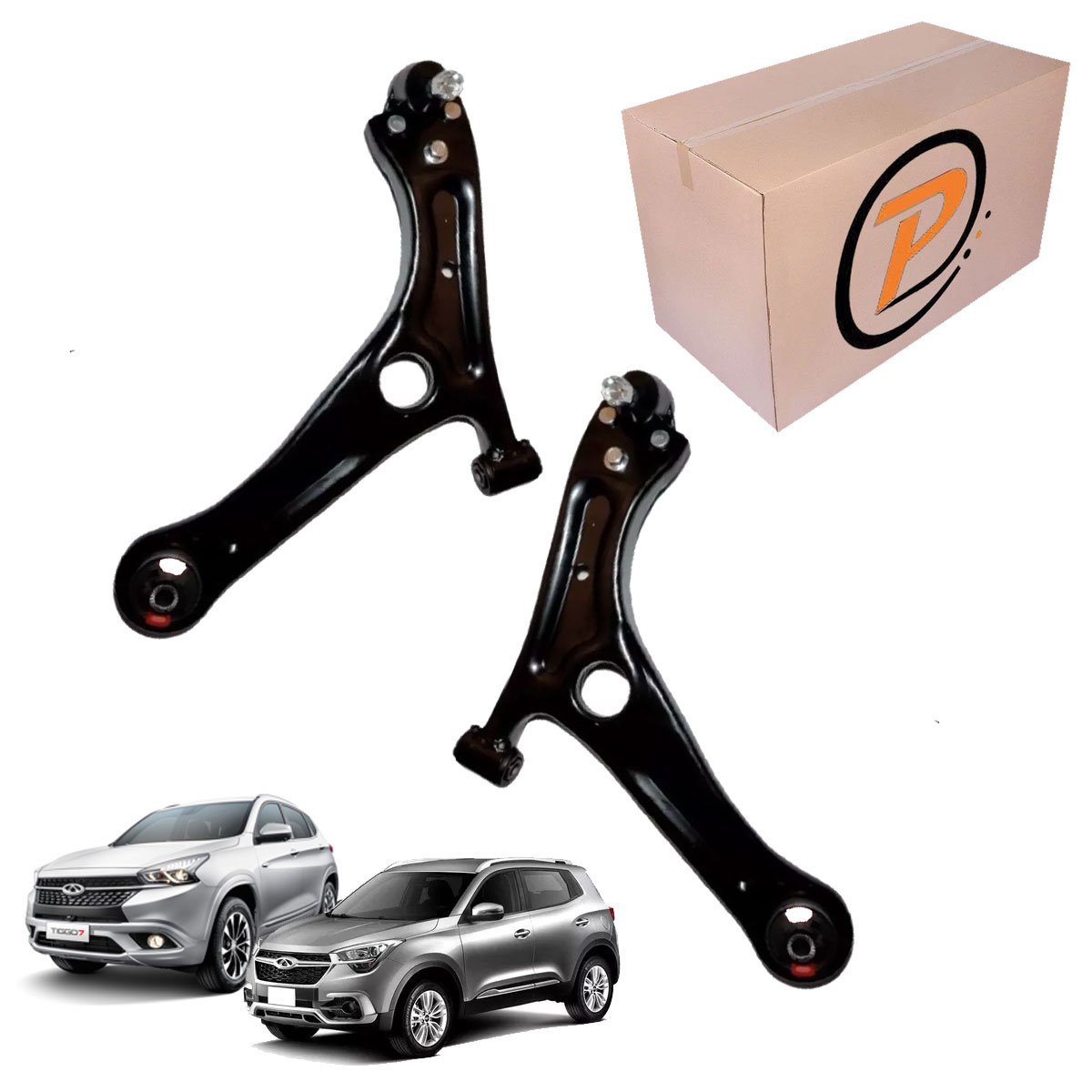 Par Bandeja Balança Completa Tiggo 5x Tiggo 7 2019 2020 2021