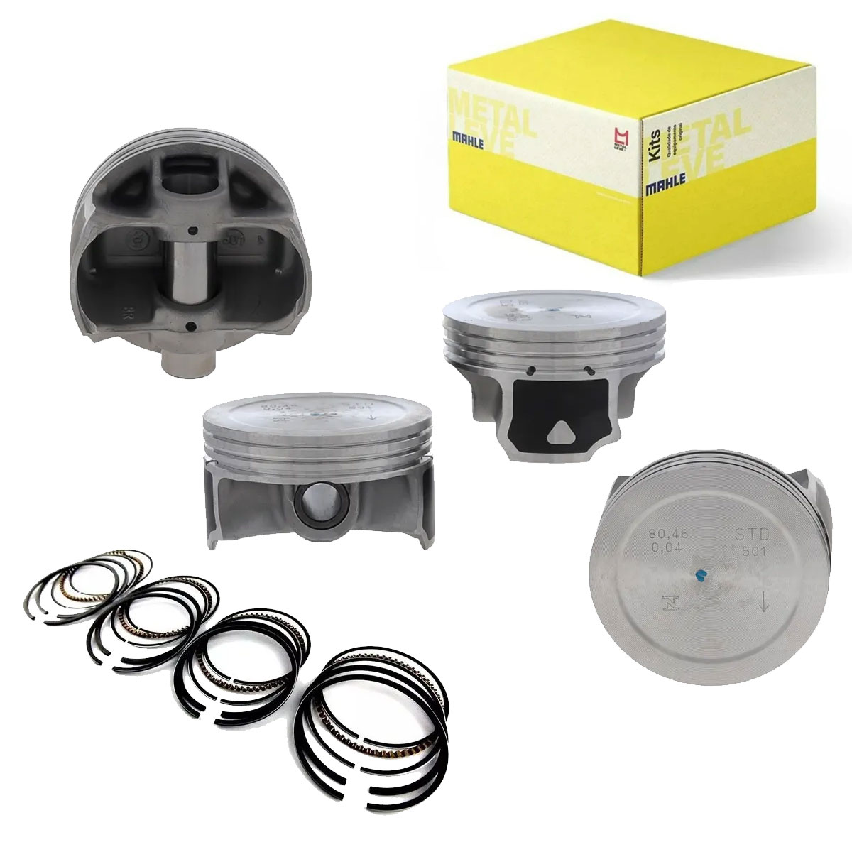 Jogo Pistão Com Anel Std Idea Strada 1.8 16v 2012 2013 2014