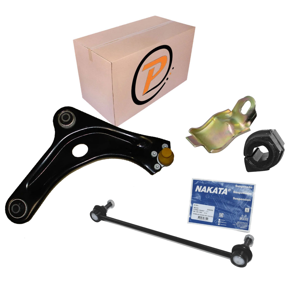 Bandeja Balança Direita Pivô Bieleta Bucha C3 2003 Ate 2012