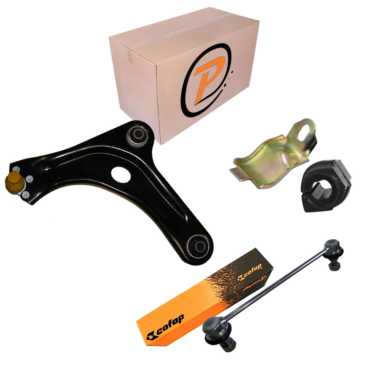 Bandeja Balança Esquerda Pivô Bucha Bieleta C3 2003 Ate 2012