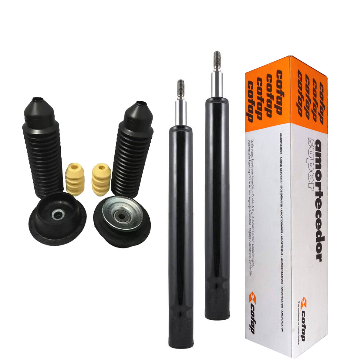 Par Amortecedores Dianteiros + Kit Gol G4 G3 1999 Até 2007