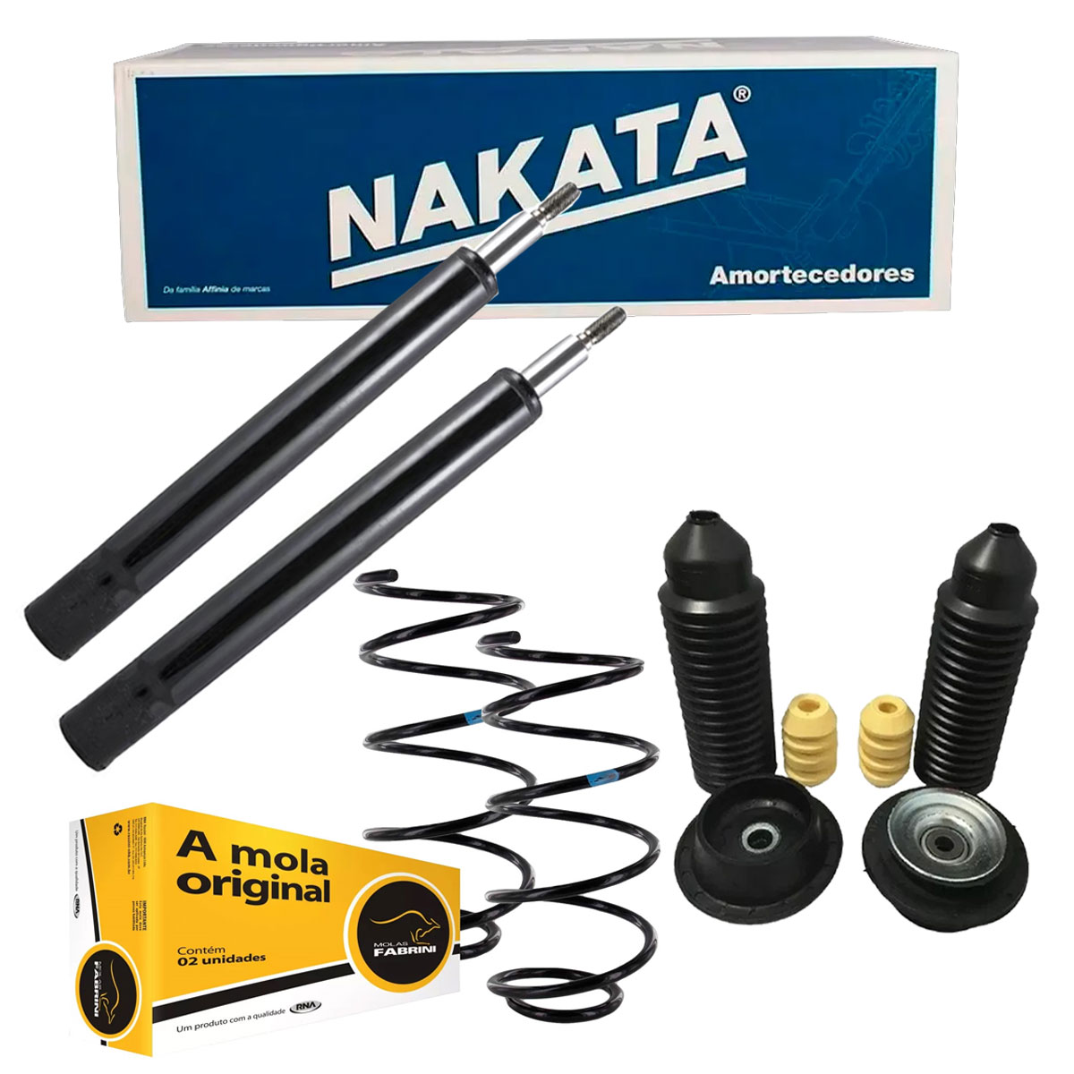 Par Amortecedor Dianteiro + Kit + Mola Gol G3 G4 1998 A 2007