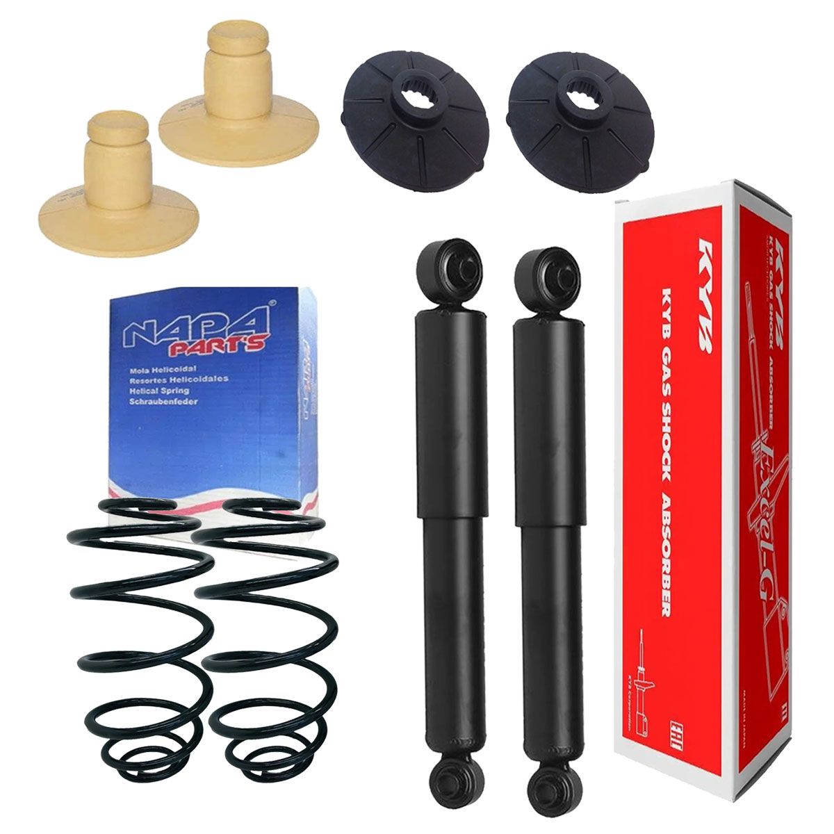 Par Amortecedores Traseiros + Molas + Kit Vectra 2006 A 2012