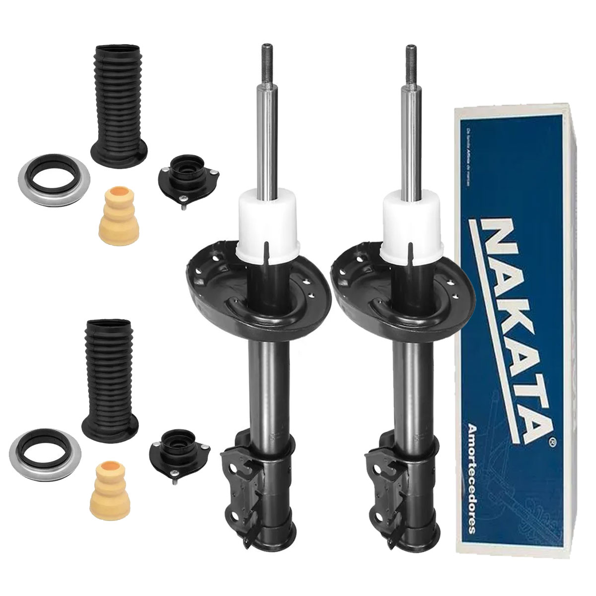 Par Amortecedores Dianteiros + Kits New Civic 2007 até 2011