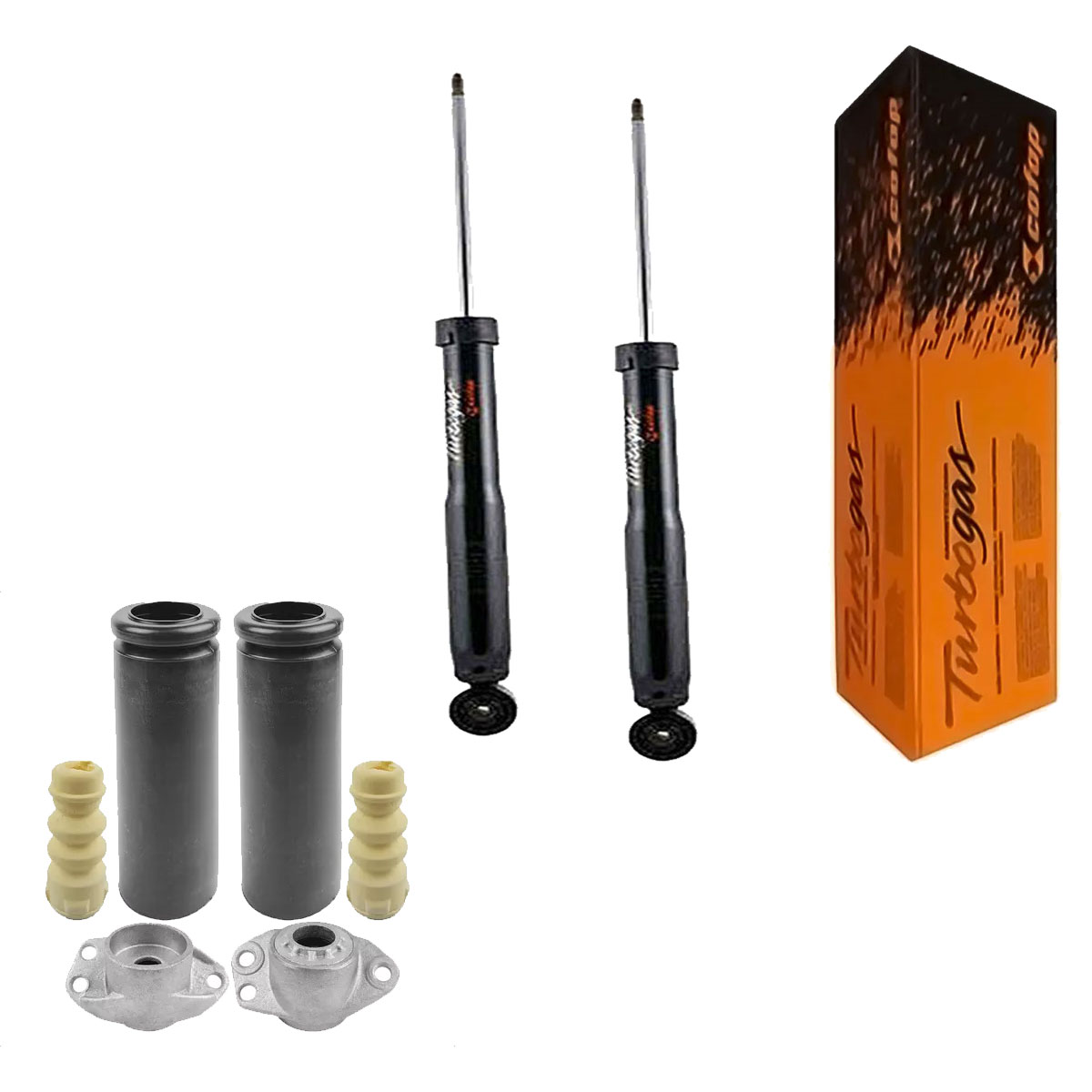 Par Amortecedores Traseiros Cofap + Kit Fox 2003 Até 2009