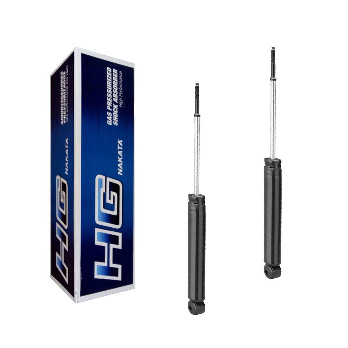 Par Amortecedores Traseiros Nakata Honda Fit 2003 Até 2008