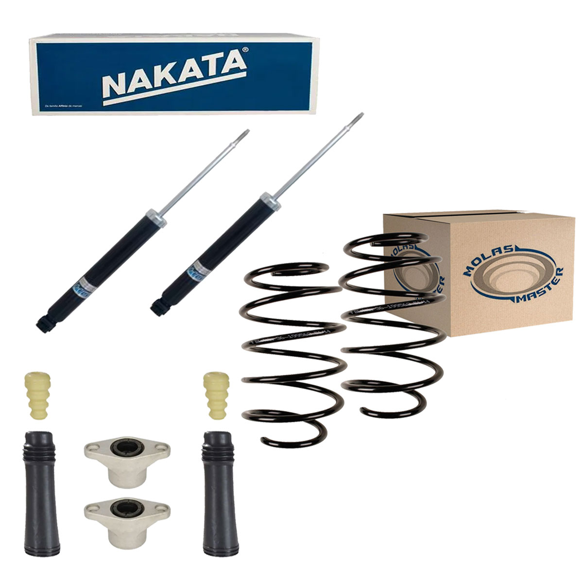 Par Amortecedores Traseiros + Molas + Kit Azera 2007 A 2011