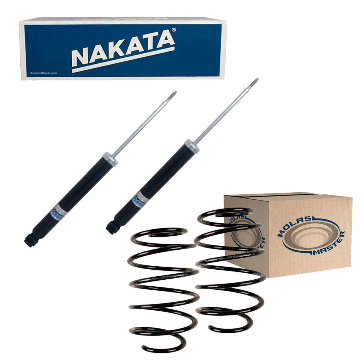 Par Amortecedores Traseiros + Molas Azera 3.3 V6 2007 A 2011