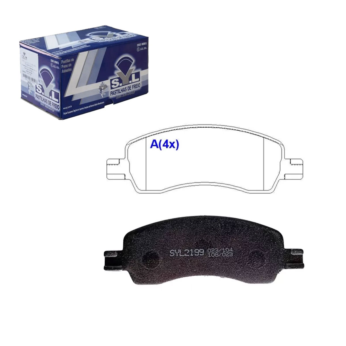 Jogo Pastilha Freio Argo 1.3 Cronos Pulse 1.3 2022 2023 2024 - Imagem 2