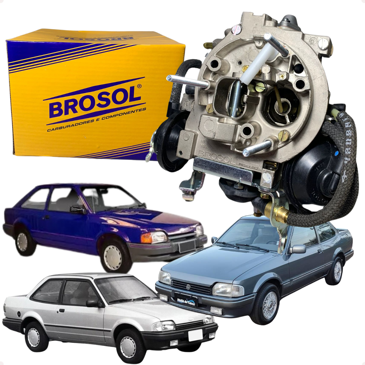 Carburador Novo Original Brosol 2e Escort Apollo 1.8 Álcool