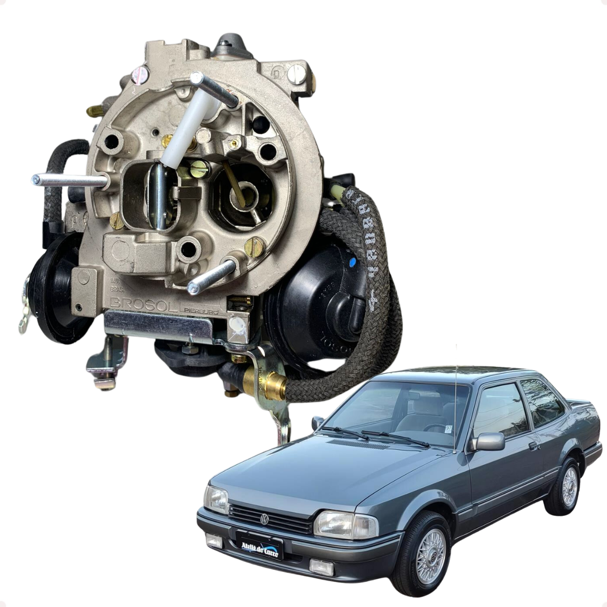 Carburador Novo Original Brosol 2e Escort Apollo 1.8 Álcool - Imagem 4