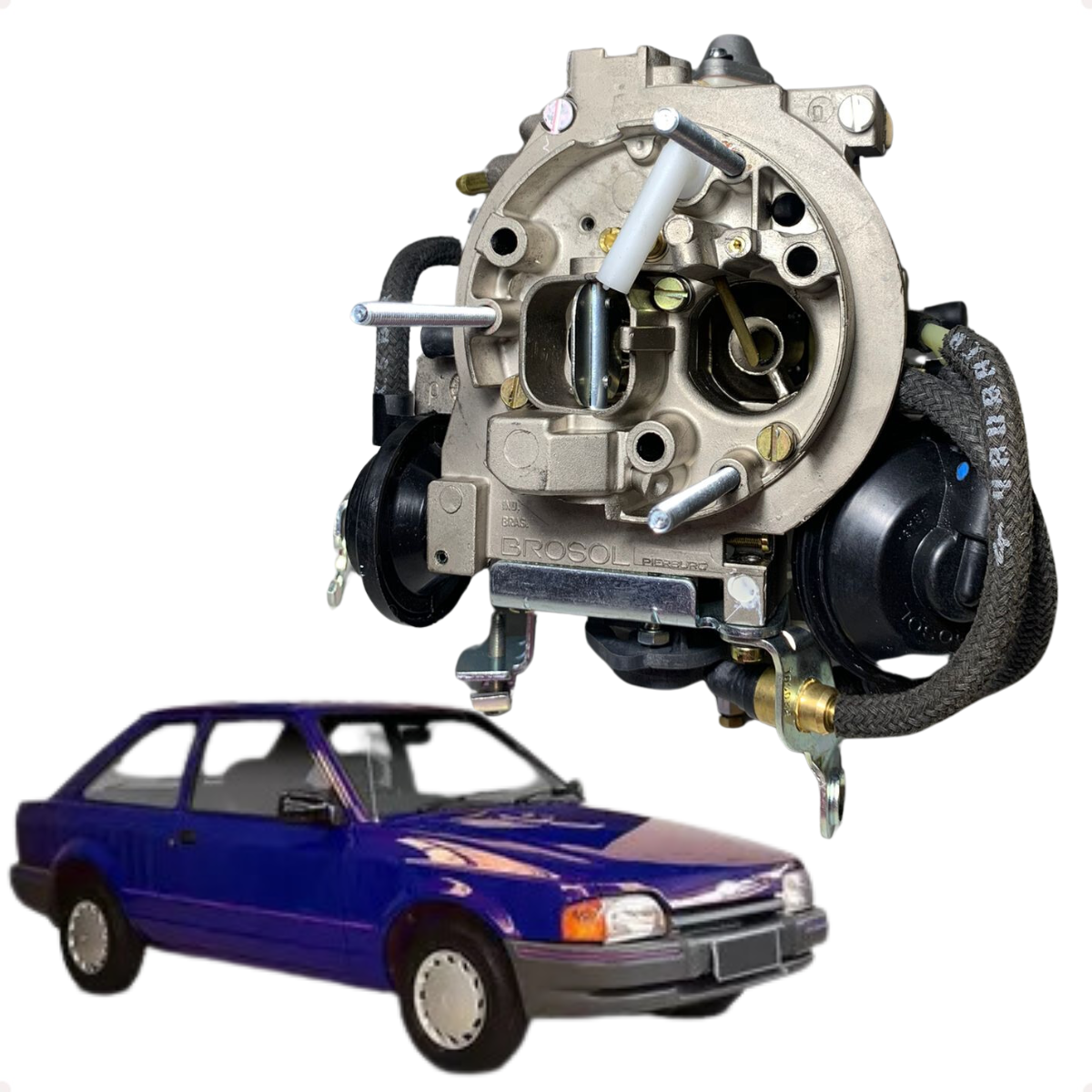 Carburador Novo Original Brosol 2e Escort Apollo 1.8 Álcool - Imagem 5