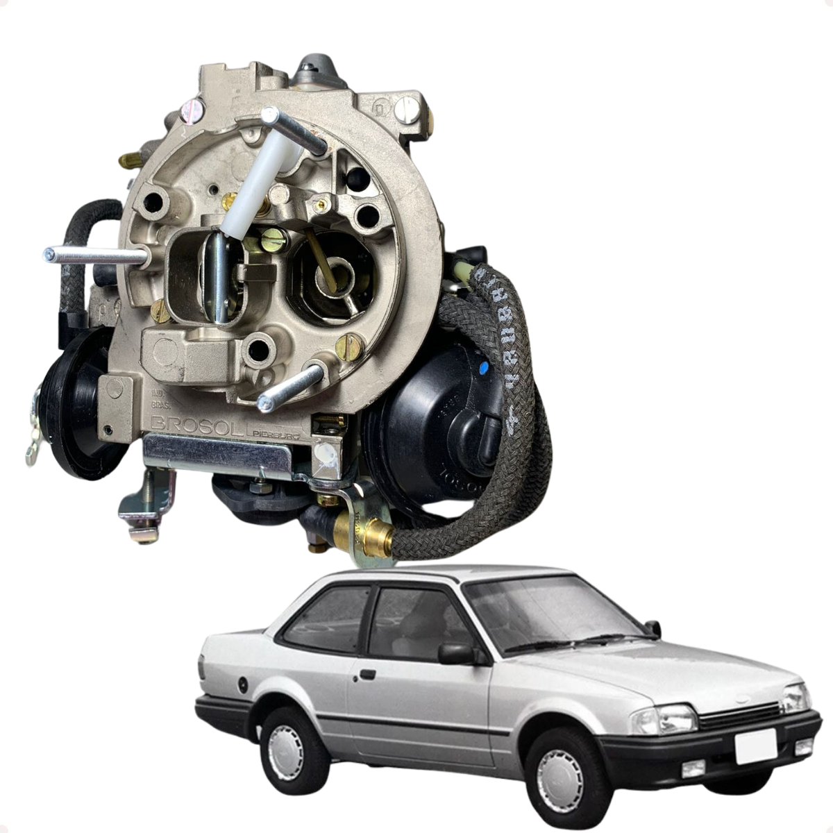Carburador Novo Original Brosol 2e Escort Apollo 1.8 Álcool - Imagem 6