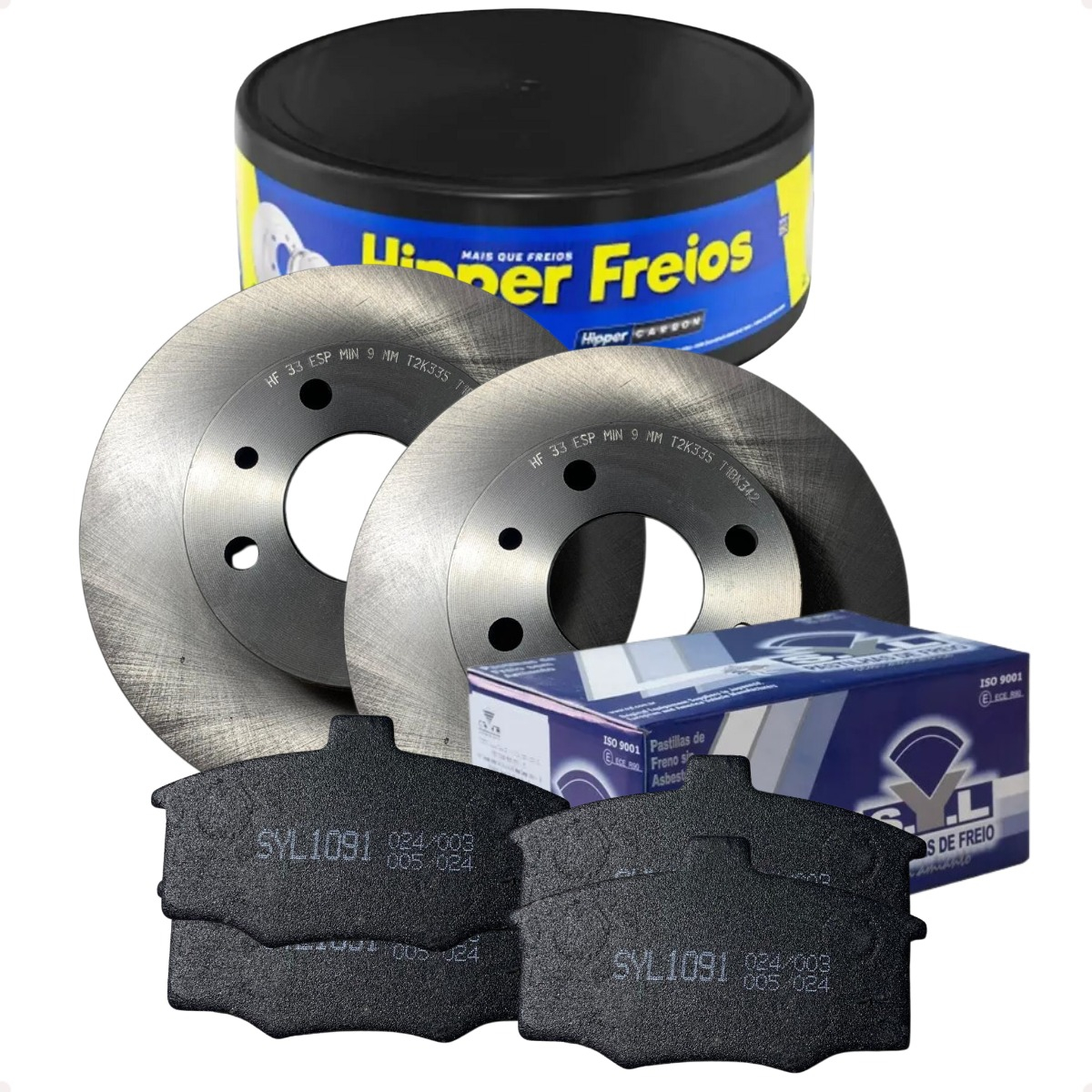 Par Disco Freio Pastilha Tipo 1.6 1993 1994 1995 1996 1997 - Imagem 2