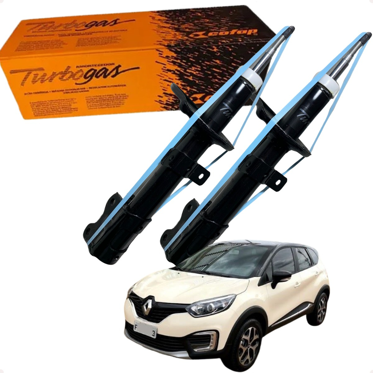 2 Amortecedores Dianteiros Cofap Renault Duster 1.6 16v 2.0 16v 4x2 4x4 Cambio Manual 2011 2012 2013 2014 2015 2016 2017 - Imagem 11