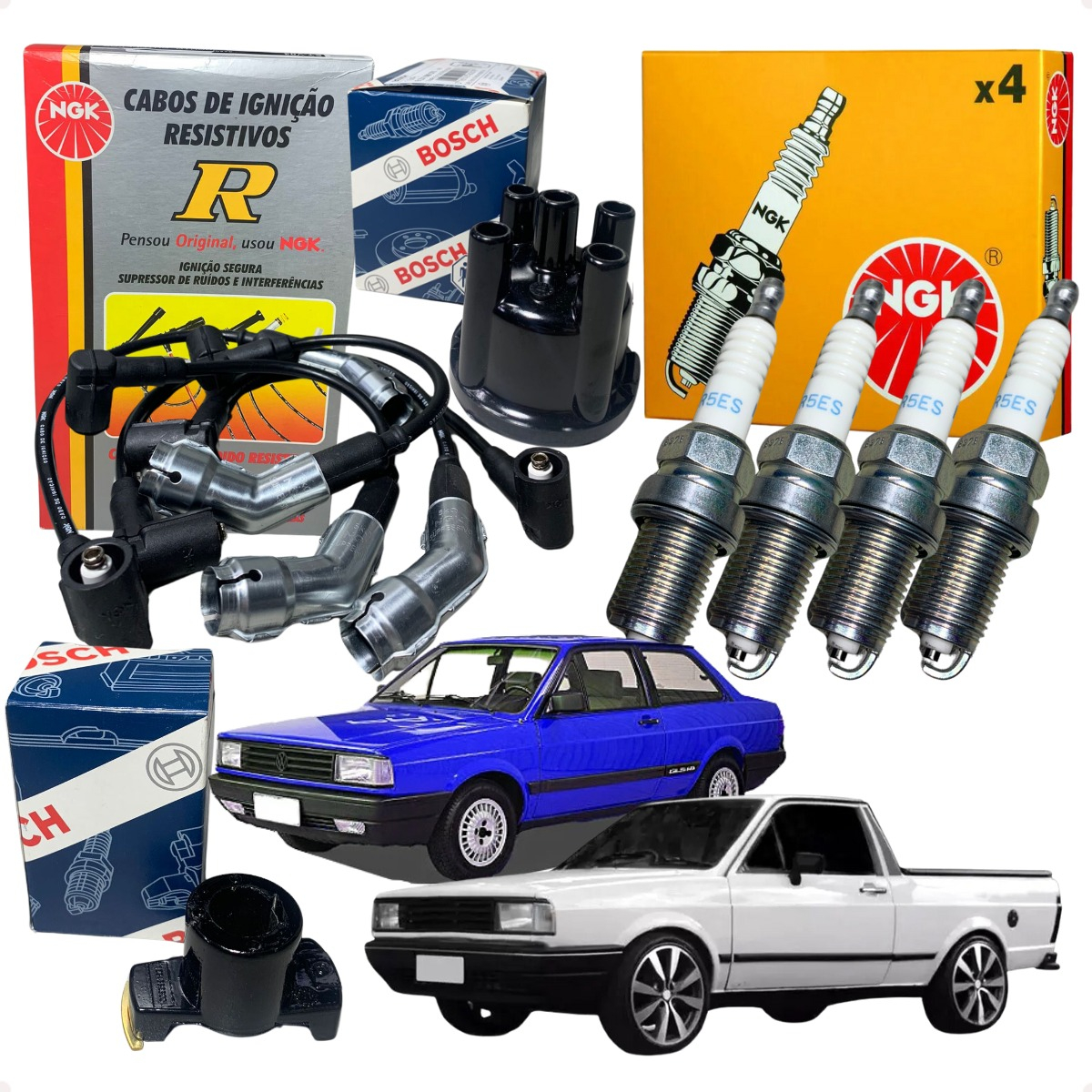 Kit Tampa Rotor Vela Cabo Gol Quadrado Cht 1.0 1.6 92 93 94