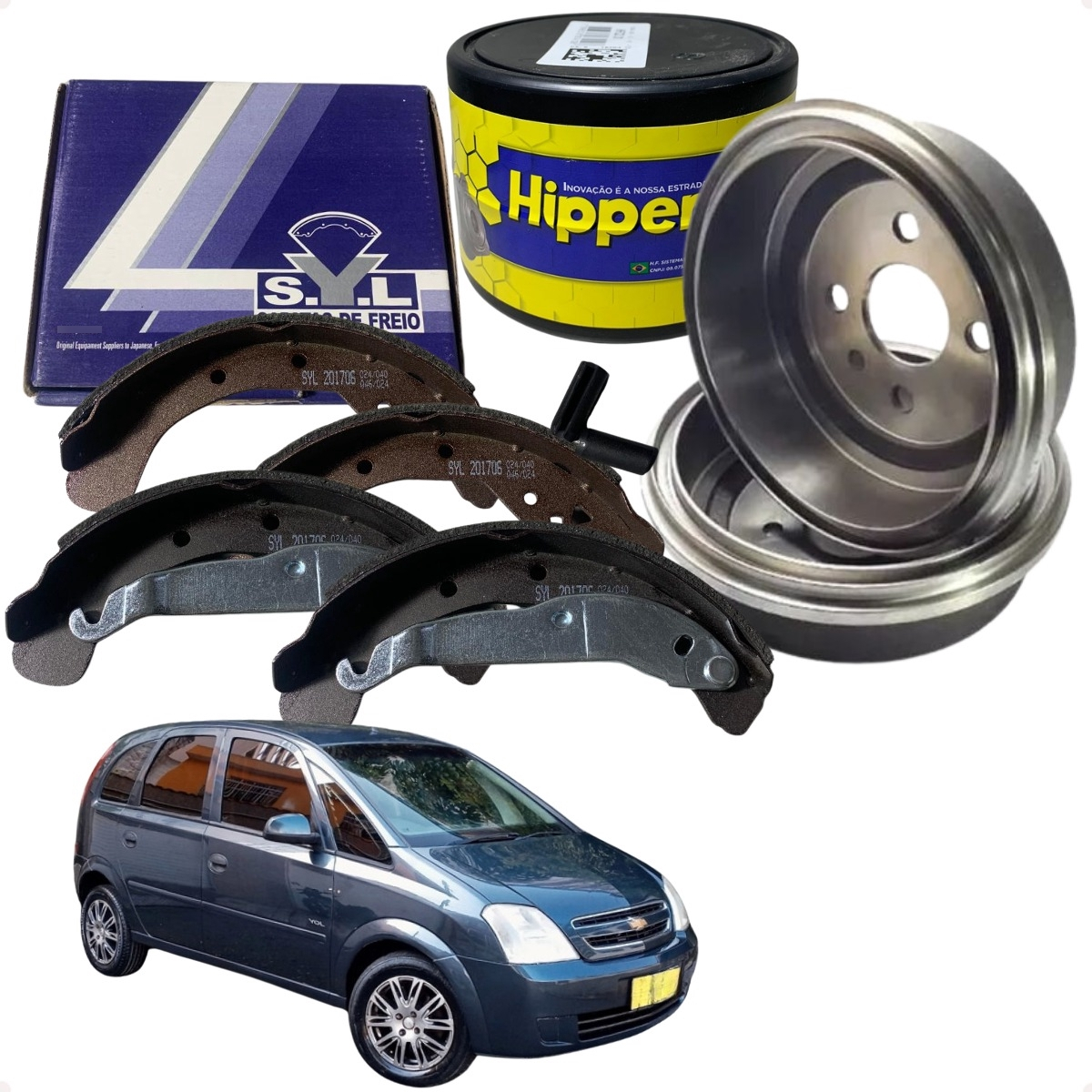 Par Tambor Freio + Lona Astra Vectra Meriva Zafira Montana - Imagem 21