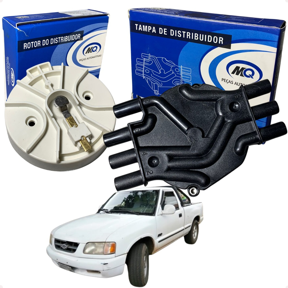 Tampa Do Distribuidor + Rotor S10 Blazer 4.3 V6 96 97 98 99 - Imagem 21