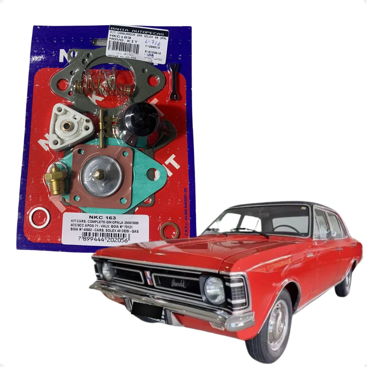 Kit Carburador Solex Opala H40 H44 Eis 4cc 6cc Apos 1971 - Imagem 37