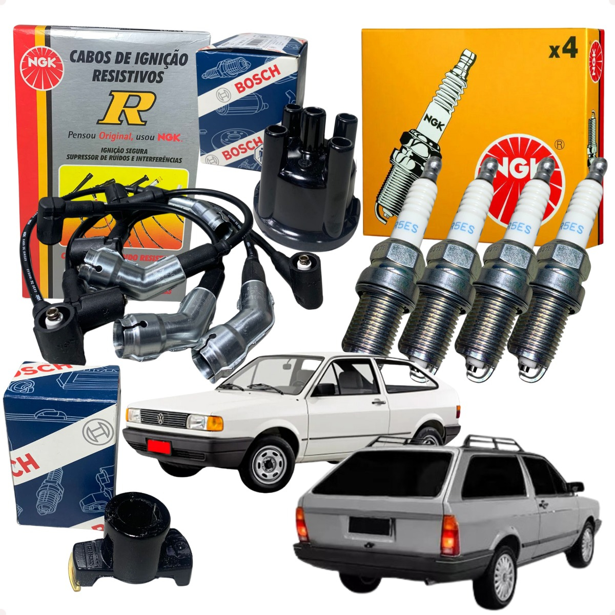 Kit Tampa Rotor Vela Cabo Gol Quadrado Cht 1.0 1.6 92 93 94 - Imagem 10
