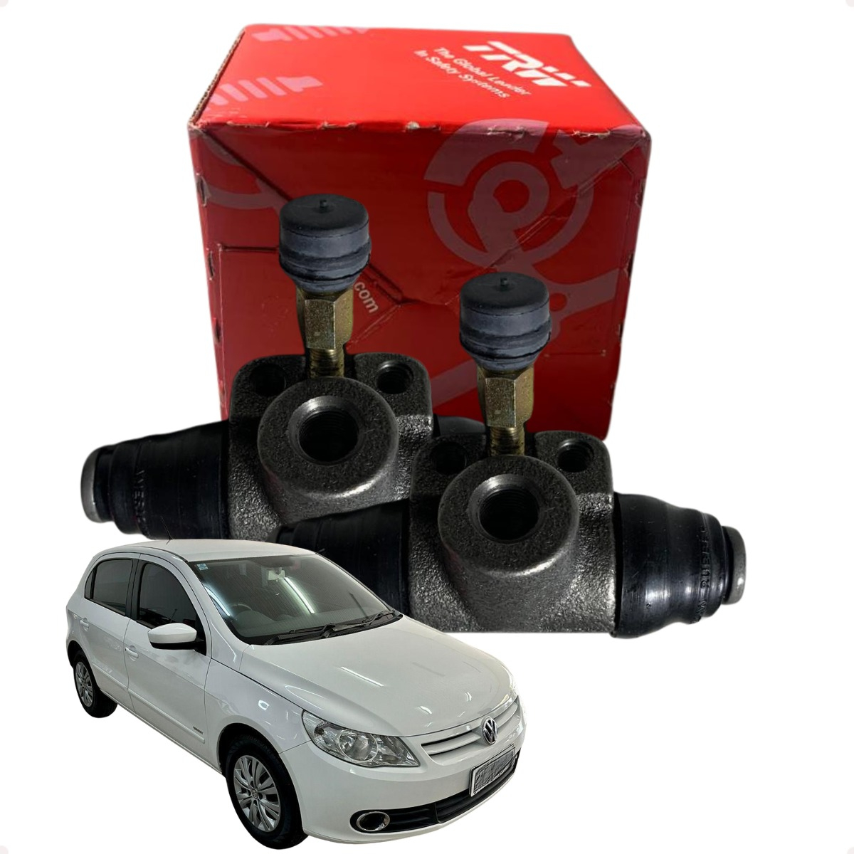 Par Cilindro Burrinho Roda Traseira Gol Voyage G5 Sem Abs - Imagem 21
