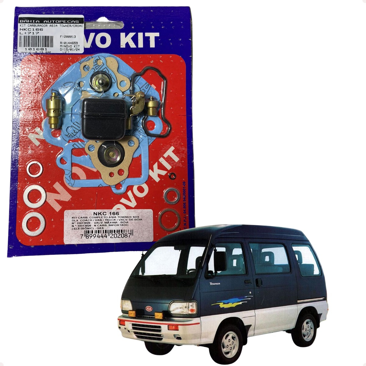 Kit Reparo Junta Boia Agulha Carburador Asia Towner Antiga