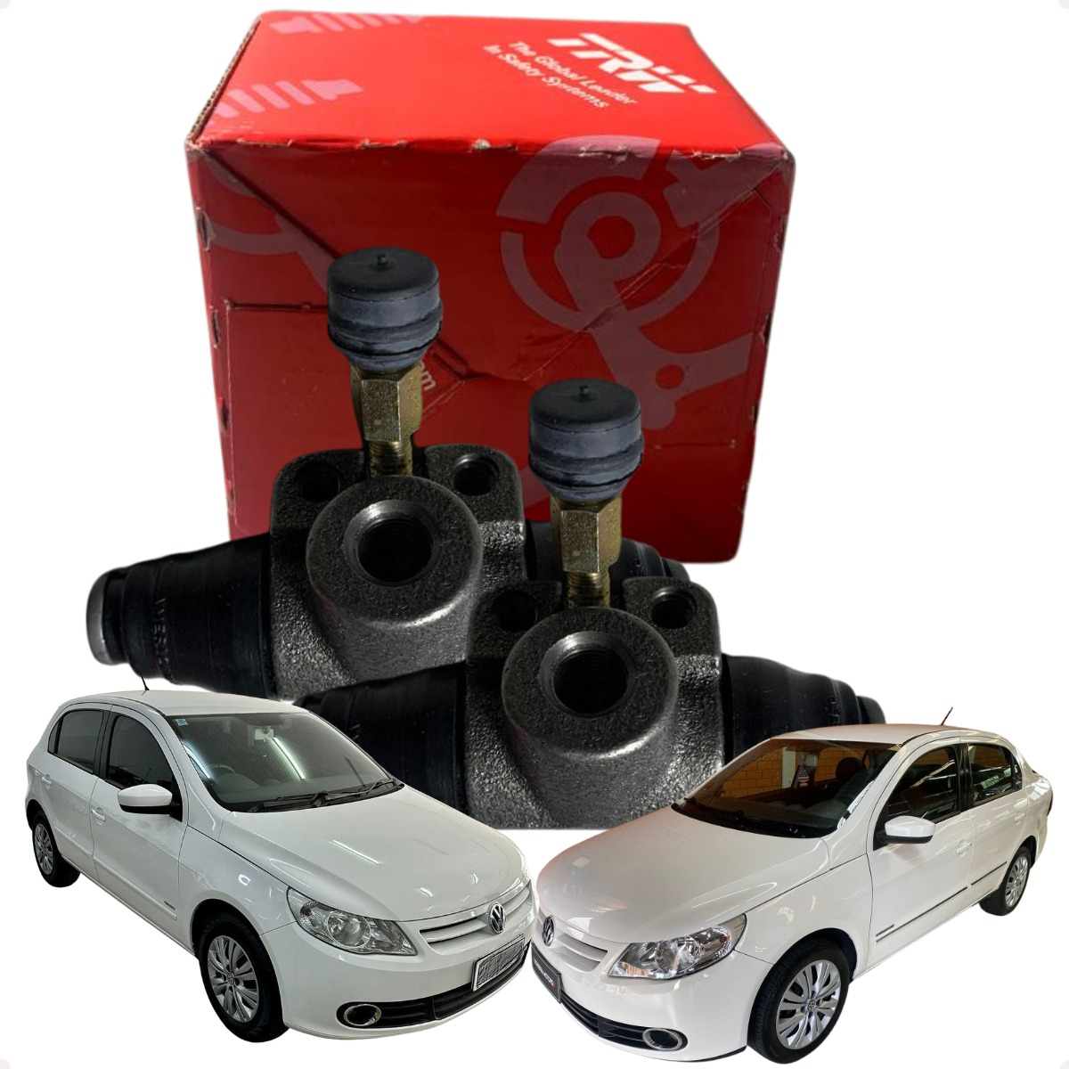 Par Cilindro Burrinho Roda Traseira Gol Voyage G5 Sem Abs