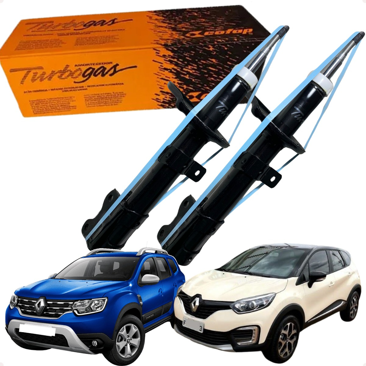 2 Amortecedores Dianteiros Cofap Renault Duster 1.6 16v 2.0 16v 4x2 4x4 Cambio Manual 2011 2012 2013 2014 2015 2016 2017 - Imagem 22