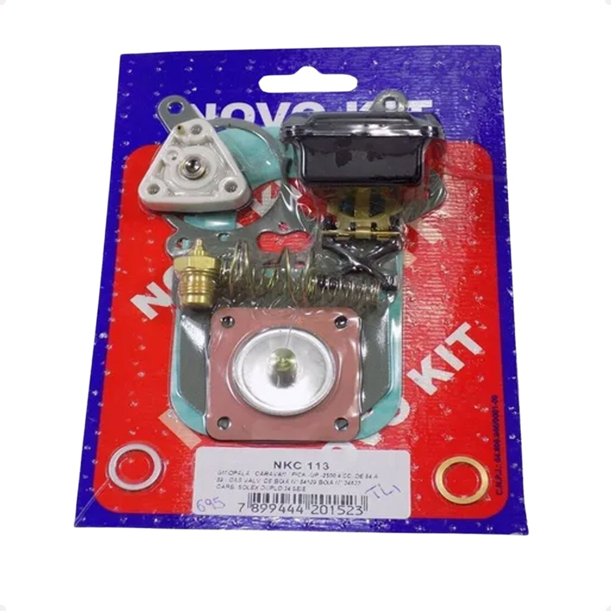 Kit Reparo Carburador Opala 4cc Solex Brosol H34 Alcool - Imagem 14