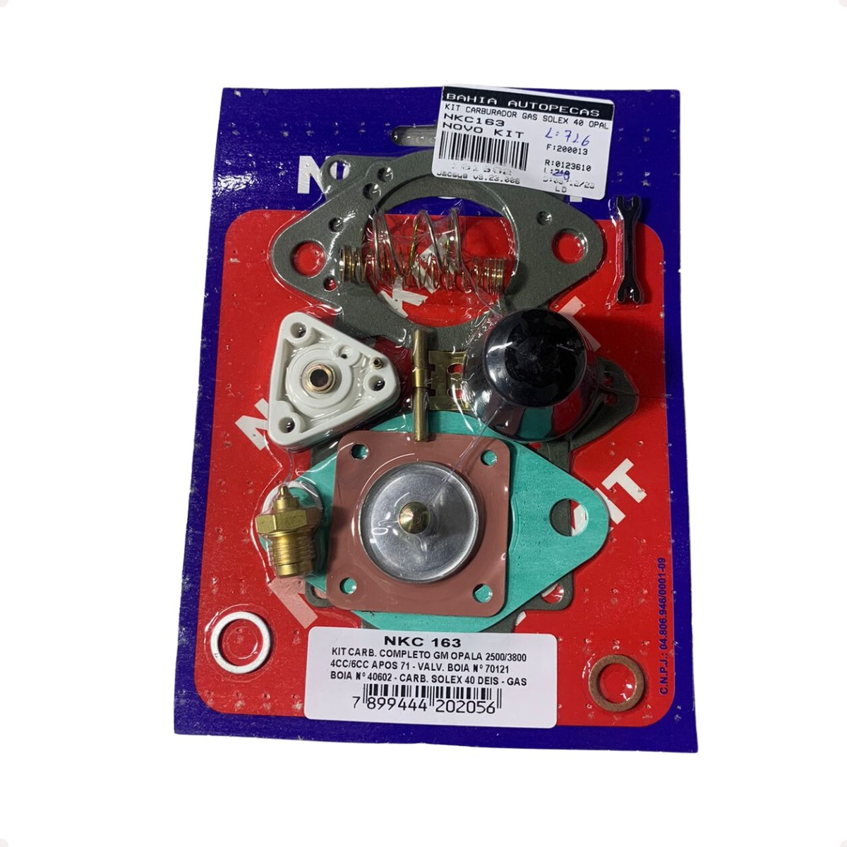 Kit Carburador Solex Opala H40 H44 Eis 4cc 6cc Apos 1971 - Imagem 50