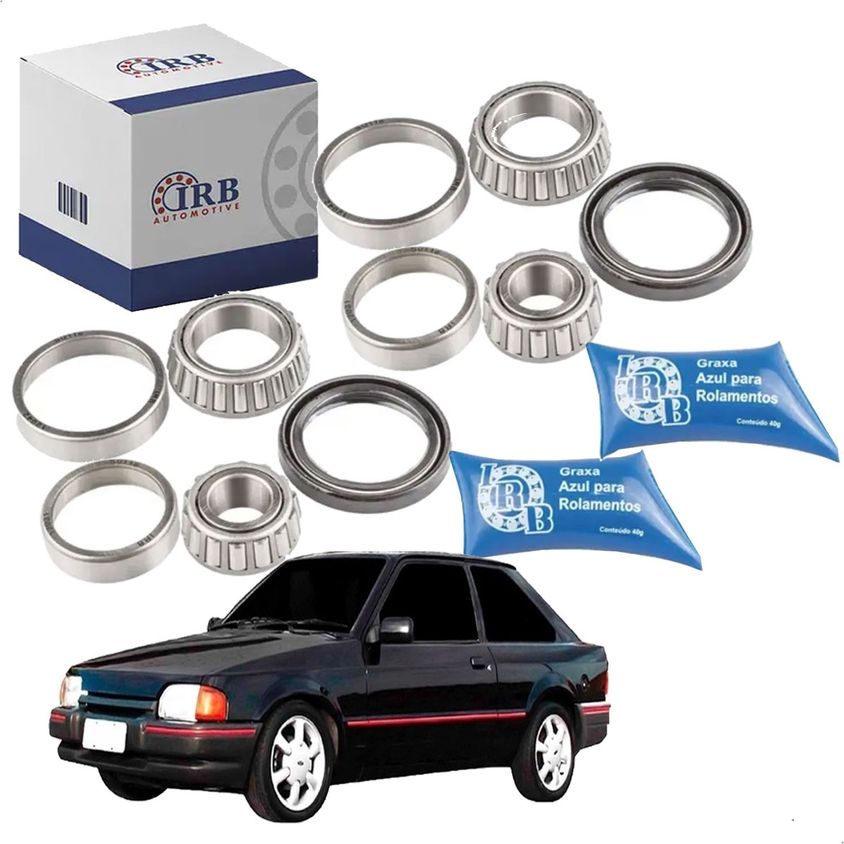 Kit Rolamento Roda Dianteira 2 Lado Escort Hobby 93 94 95 96 - Imagem 21