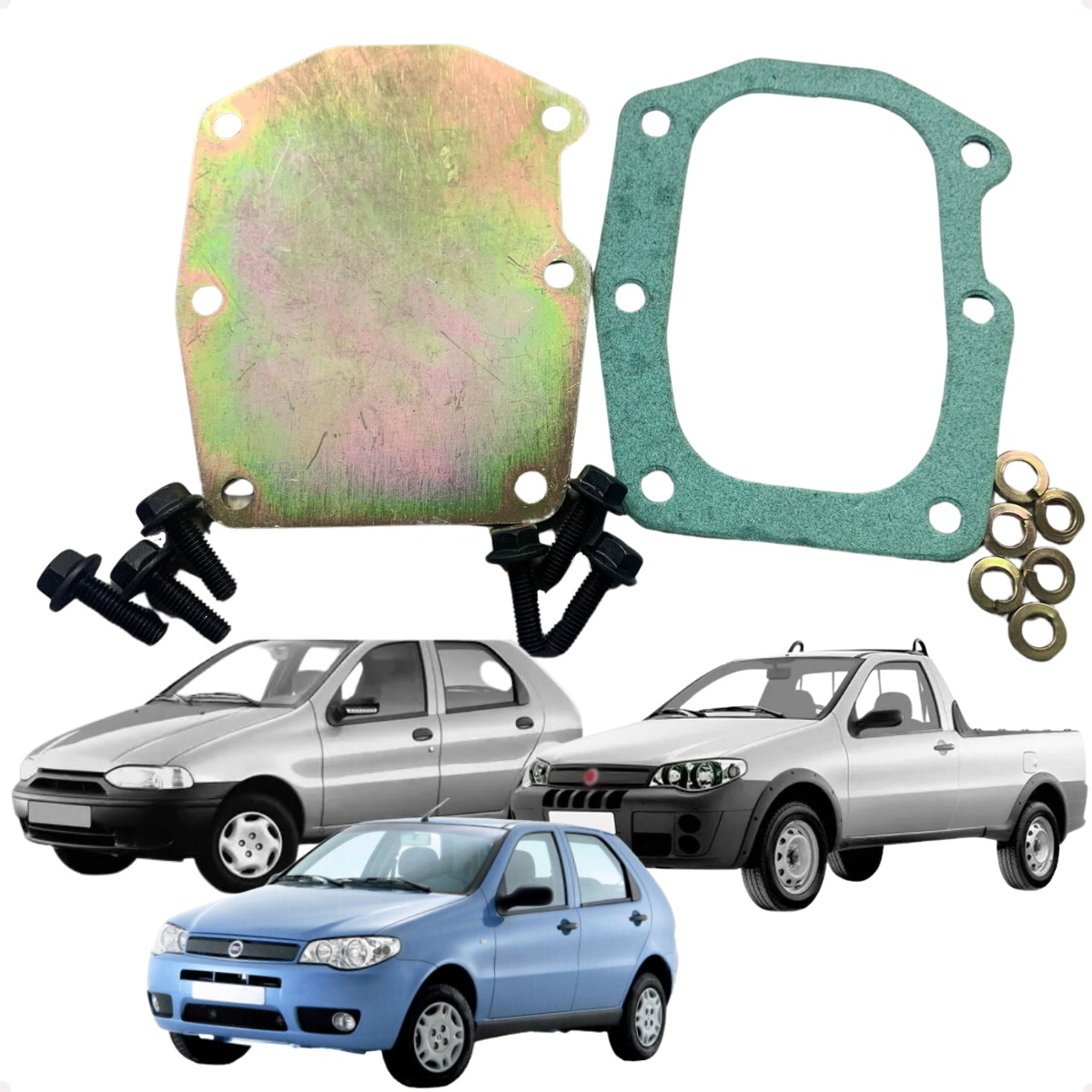 Tampa Do Bloco Motor Palio Uno Siena 1.6 8v Argentino - Imagem 2