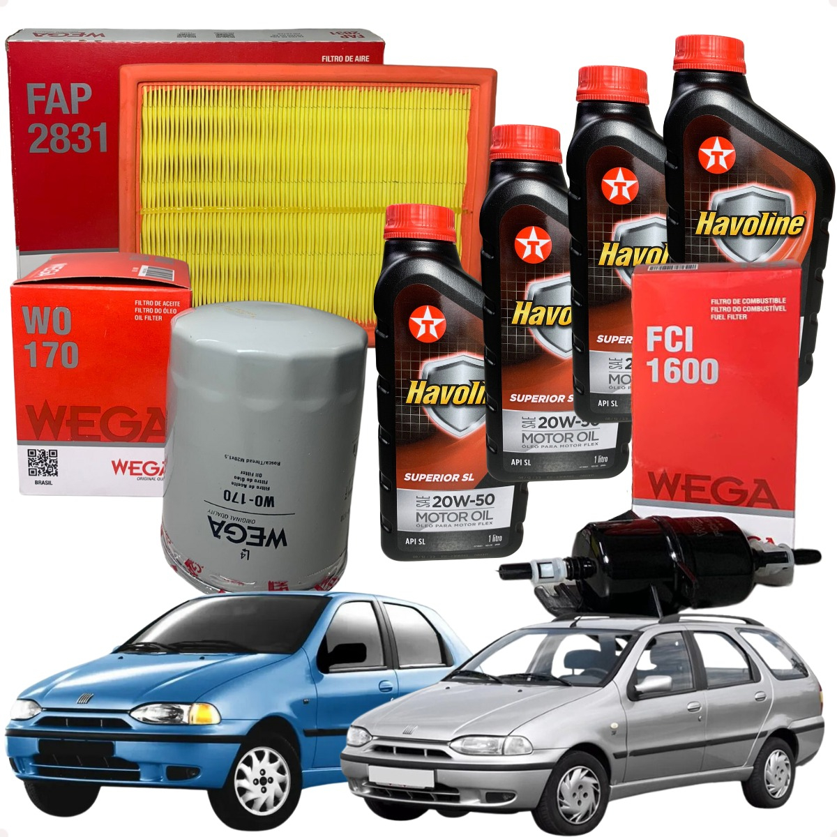 Kit Filtro Ar Óleo Combustível 4 Óleo Palio 96 97 98 99 00 - Imagem 30